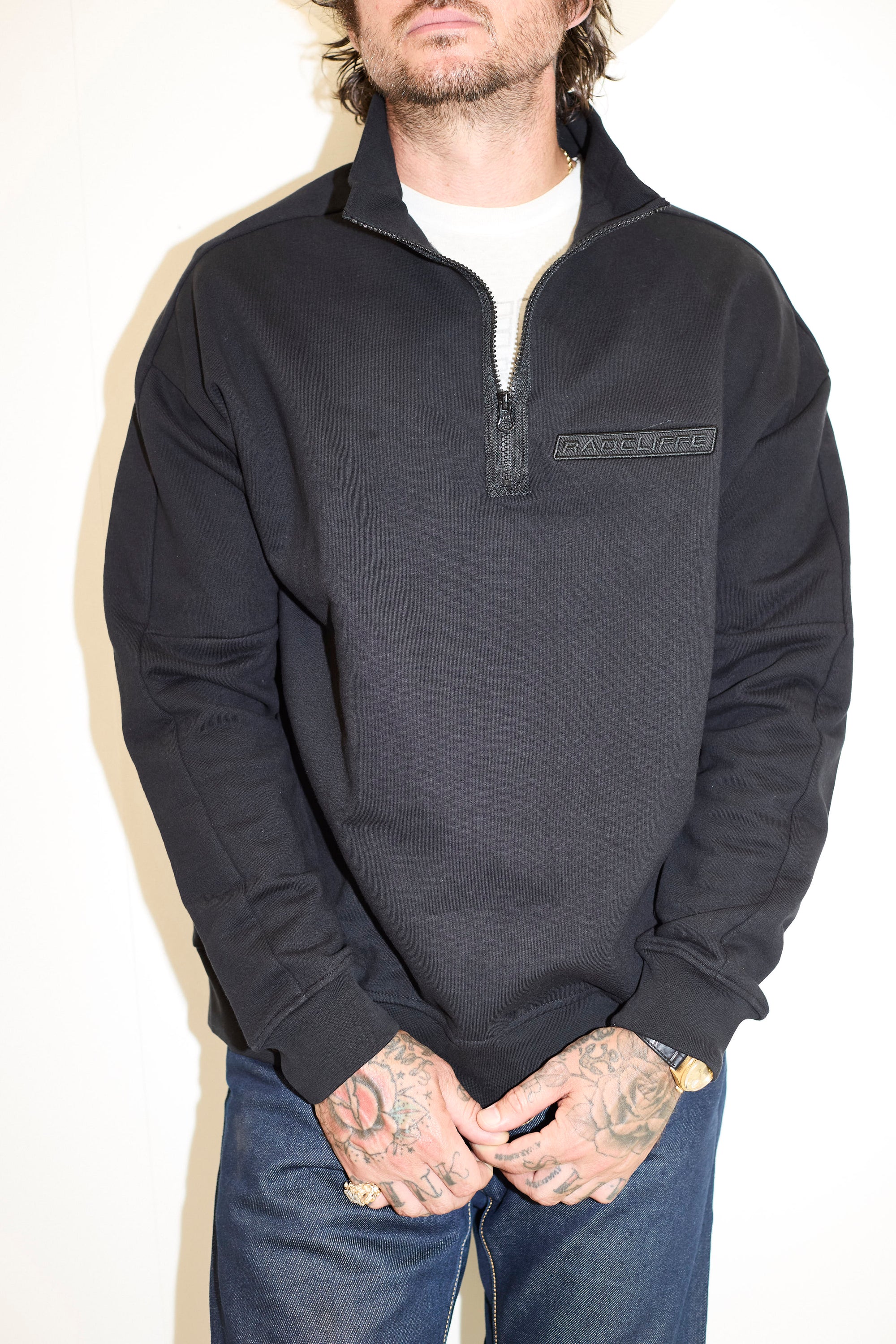 Radcliffe Quarter-Zip — Black