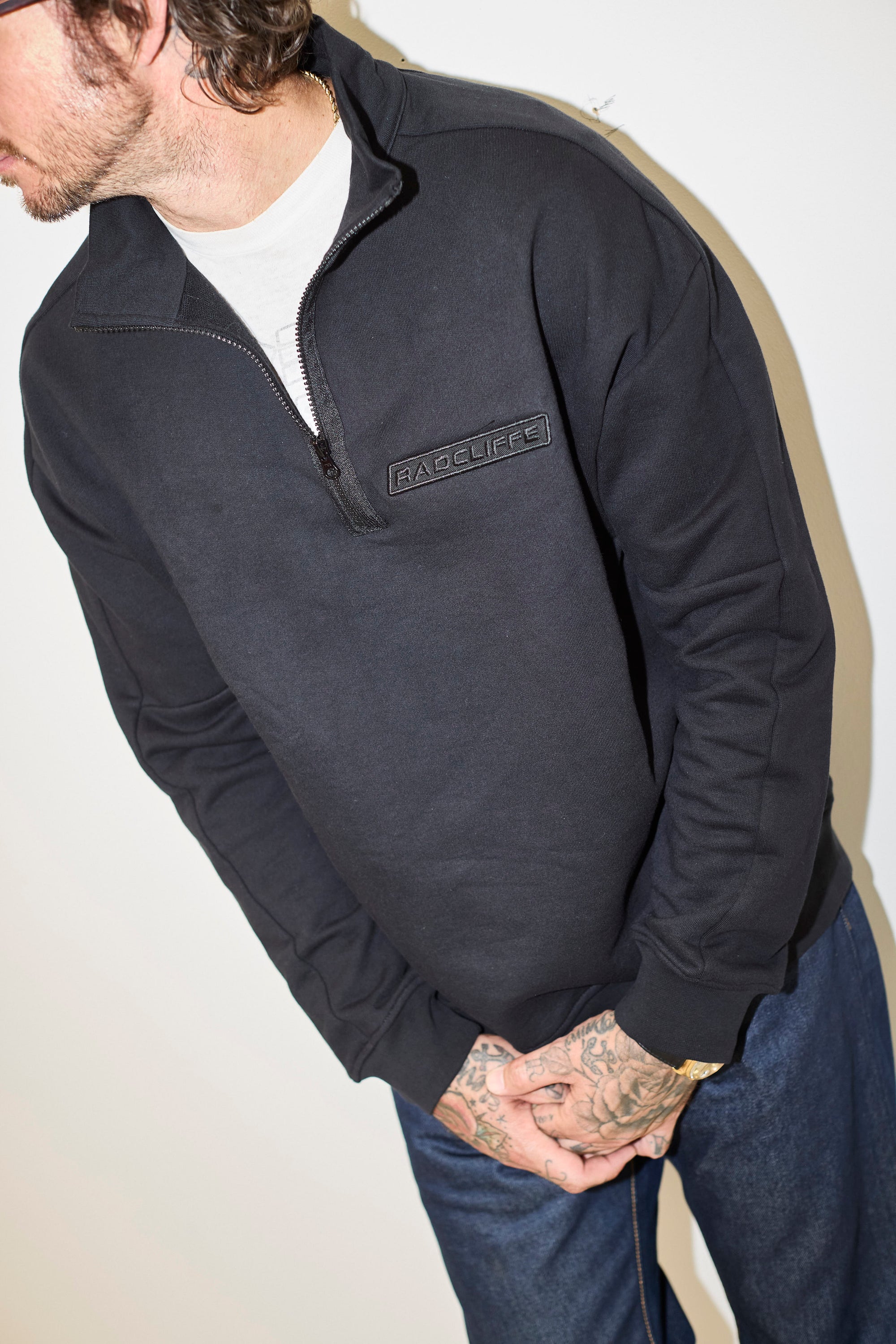 Radcliffe Quarter-Zip — Black